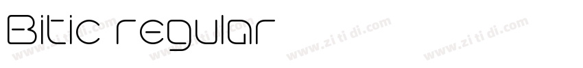 Bitic regular字体转换